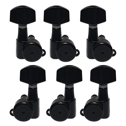 Hipshot 6K2EL0B Guitar Tuner Upgrade Kits (3+3 Headstocks,) Black