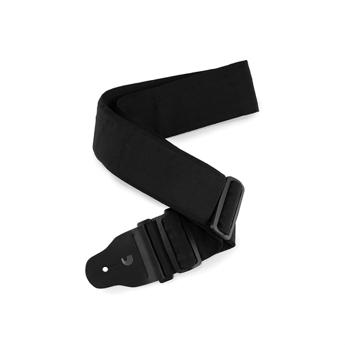 D'Addario Bass Guitar Strap w/ Internal Pad, Black, 3 inches wide