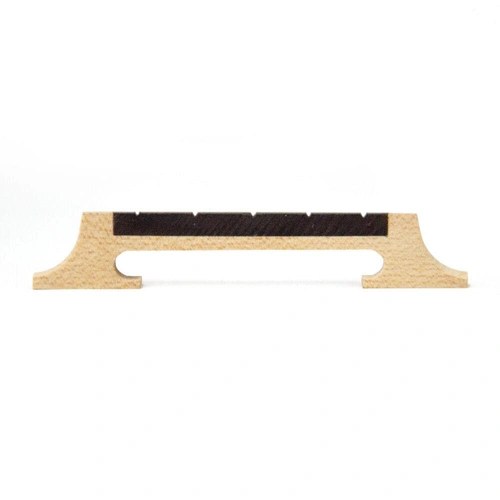 5-String Banjo Bridge Maple with Notched Ebony Top - Height 1/2"