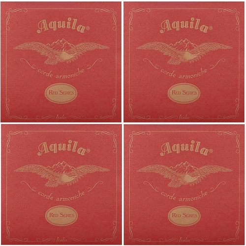 Aquila 78u RED Tenor Ukulele Unwound ( Plain ) 3rd, Single String  x 4