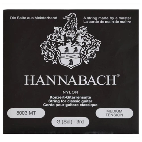 Hannabach Single 800 Series Medium Clear Nylon G String 3rd  8003