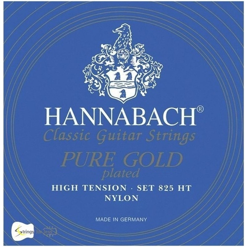 Hannabach Pure Gold 825HT Classical Guitar Strings, Full Set Made in Germany