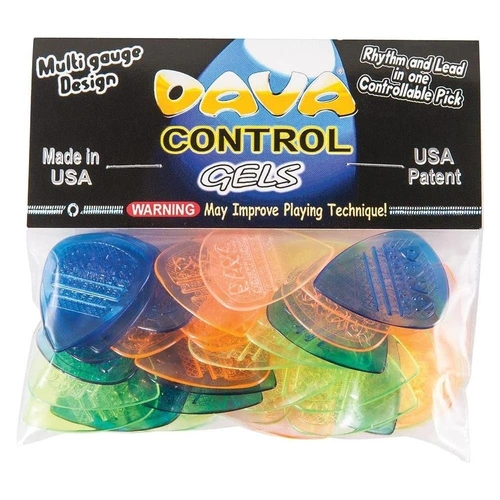 Dava Control POLYCARBONATE GEL Guitar Picks / Plectrums - 36 Picks Mixed