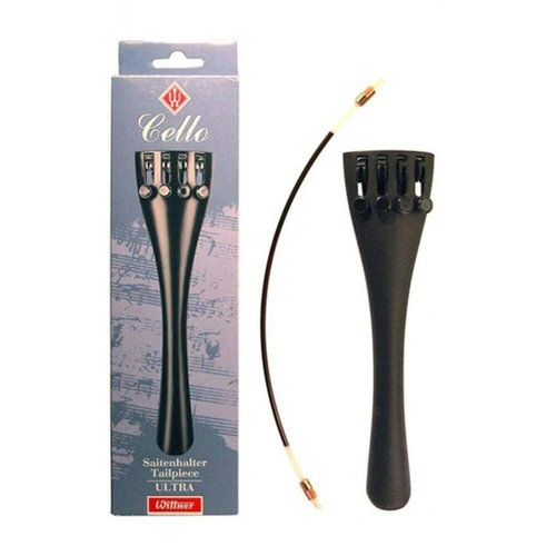 Wittner Ultra 1/4 - 1/8  Cello Tailpiece Built in Fine tuners  Made in Germany