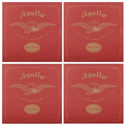 4 sets Aquila 85U Red Series Concert Regular Tuning Ukulele Strings Set