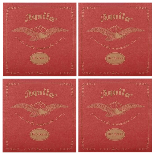 4 sets Aquila 85U Red Series Concert Regular Tuning Ukulele Strings Set
