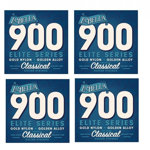 La Bella 900 Golden Superior Classical Guitar Strings 4 SETS 