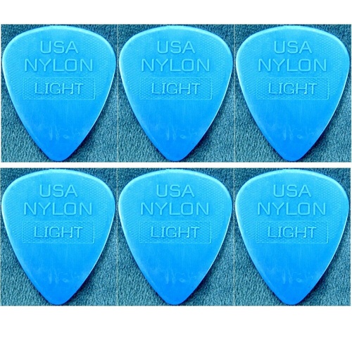 6 Picks Ernie Ball Nylon Easy Grip Guitar Picks / Plectrums Thin Gauge 0.53 mm