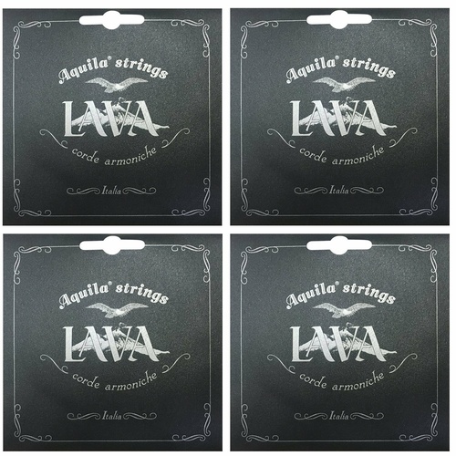 Aquila Lava Series Soprano Ukulele Strings Low G Tuning 4 Sets
