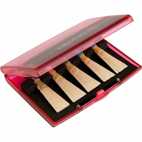 Protec A253TC Bassoon Reed Case, Transparent Cherry