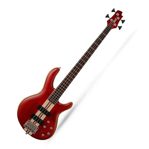 Cort  A4 Plus FMMH OPBC 4 string Bass Black Cherry Open Pore BARTOLINI Pickup's