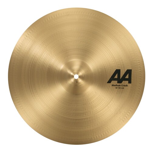 Sabian AA21608 AA Series Medium Crash Natural Finish B20 Bronze Cymbal 16in