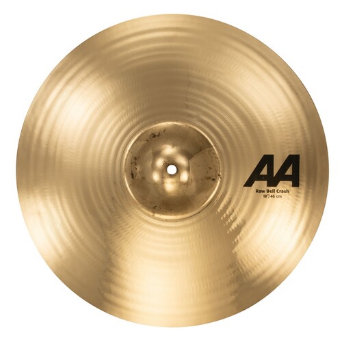 Sabian AA2180772B AA Series Raw Bell Crash Brilliant Finish B20 Bronze Cymbal 18in  