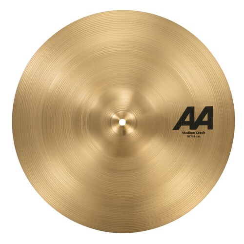 Sabian AA21808 AA Series Medium Crash Natural Finish B20 Bronze Cymbal 18in