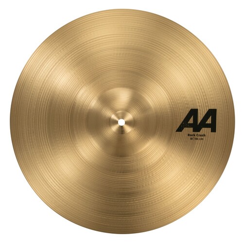 Sabian AA21809 AA Series Rock Crash Natural Finish B20 Bronze Cymbal 18in