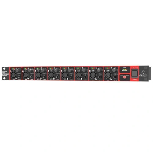 The Behringer Ultragain Digital ADA8200 Audio Interface With MIDAS Mic Preamp