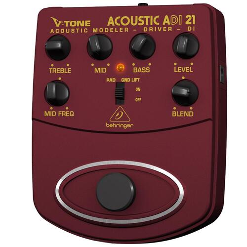 The Behringer ADI21 Vtone Acoustic Amplifier Modeler/Direct Driver DI