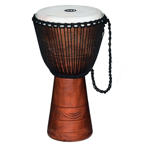 Meinl Percussion ADJ2-XL+BAG African Style Rope Tuned 13-Inch Wood Djembe + Bag