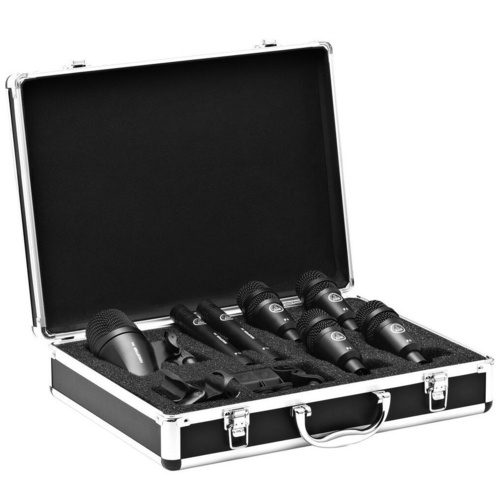 AKG Drum Set Session I High-performance Drum Microphone Set with Flight  Case