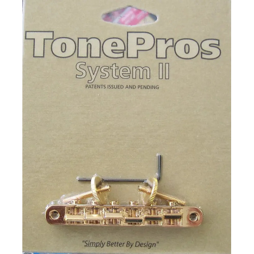 TonePros AVR2-G Tuneomatic Bridge Gold ABR-1 Replacement