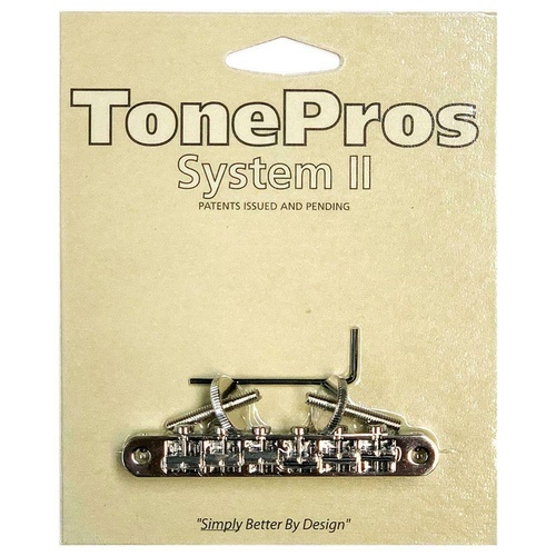 TonePros ABR-1 Tuneomatic Bridge (Notched Saddles) chrome AVR2P-C