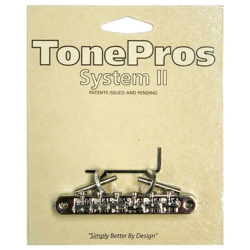 TonePros ABR-1 Tuneomatic Bridge (Notched Saddles) chrome AVR2P-C
