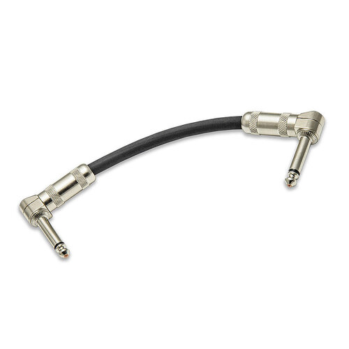 Analysis Plus Black Oval Patch Cable 0.2m  ( 8" ) USA Made