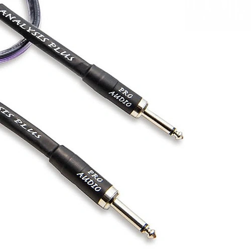 Analsis Plus Clear Oval Speaker Cable - Mono Plugs