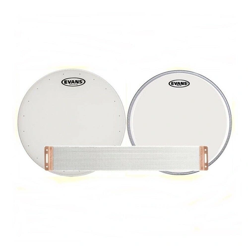 Evans 14" Snare Tune up Kit HD Dry Head - Hazy 300 Side - Puresound Blaster Wire