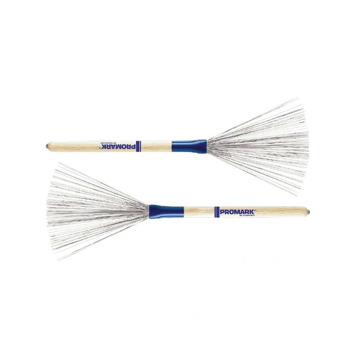 Promark B300 Accent Japanese Oak Wood-Handle Wire Brushes Pair
