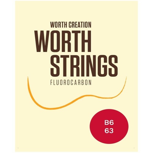 Worth Ukulele Strings Brown Fluoro-Carbon 6 - string Tenor Uke Set  B6-63 