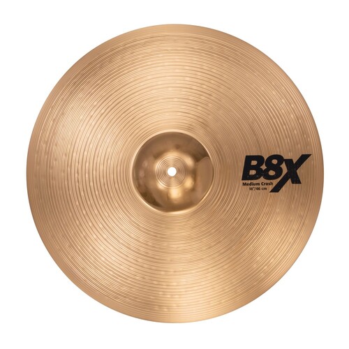 Sabian B8X41808X B8X Series Medium Crash Brilliant Finish B8 Cymbal 18in
