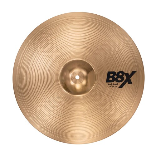 Sabian B8X41809X B8X Series Rock Crash Natural Finish B8 Bronze Cymbal 18in
