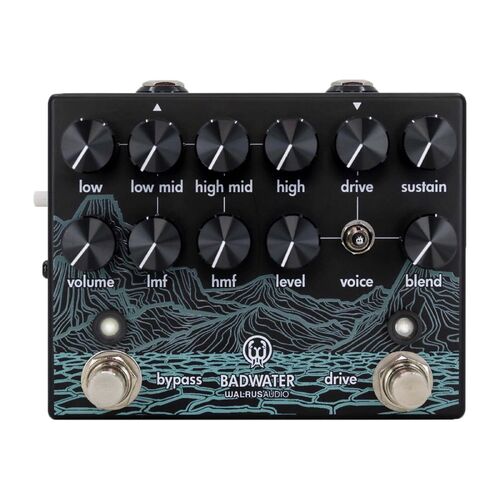 Walrus Audio Badwater Bass Preamp Pedal and DI with Optical Compression