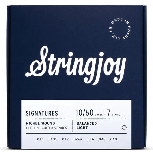 Stringjoy Signatures 7 String Balanced (10-60) Nickel Wound Electric Strings