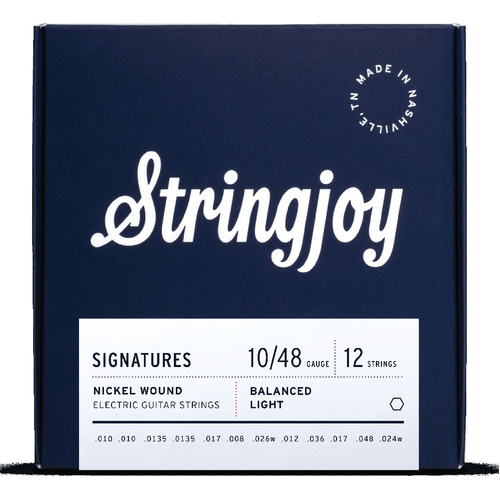 Stringjoy Signatures Electric Guitar Strings 12-String Balanced Light 10 - 48