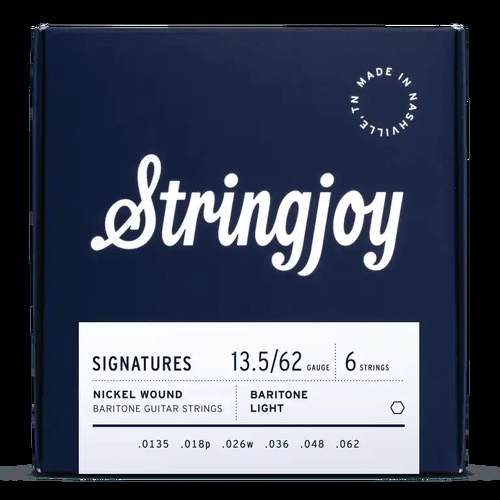 Stringjoy Signatures | Baritone Balanced  13.5-62 Nickel Wound Electric Guitar Strings