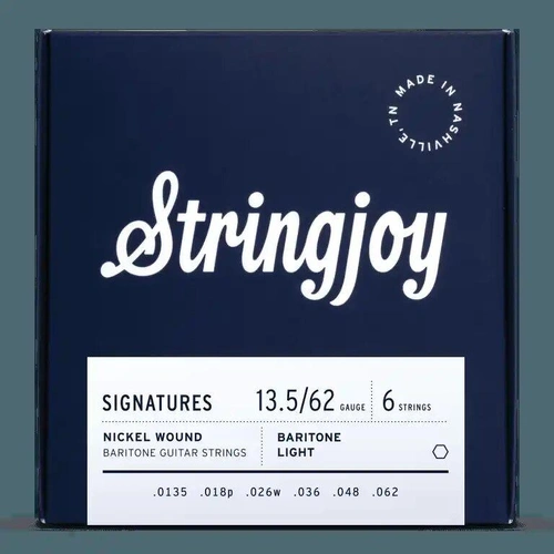 Stringjoy Signatures | Baritone Balanced  13.5-62 Nickel Wound Electric Guitar Strings