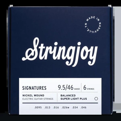 Stringjoy Signatures | Balanced Super Light Electric Guitar Strings Gauge (9.5-46)