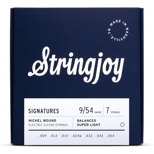 Stringjoy Signatures 7 String Super Light (9-54) Electric Guitar Strings