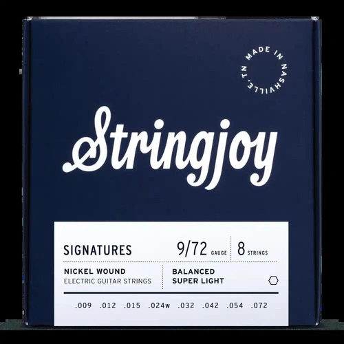 Stringjoy Signatures | 8 String  9 - 72 Nickel Wound Electric Guitar Strings