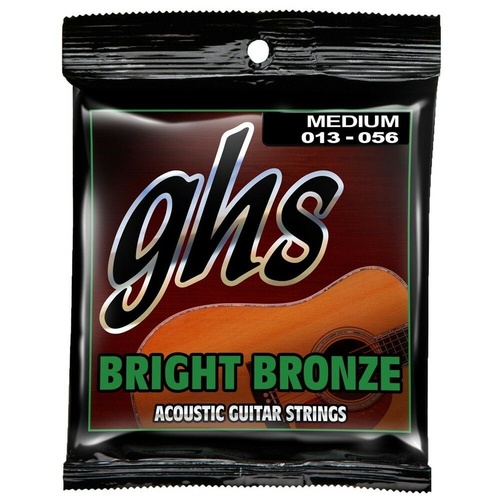 GHS Bright Bronze Medium Acoustic Guitar Strings 13 - 56 , BB40M