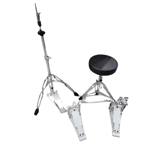 Big Bang Tone Double Bass Drum Pedal + Hi Hat Stand + Throne for Roland Electric drums