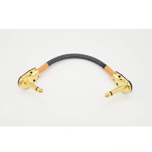 BBT Pancake Patch cable Right Angle 6 inch Gold Tip