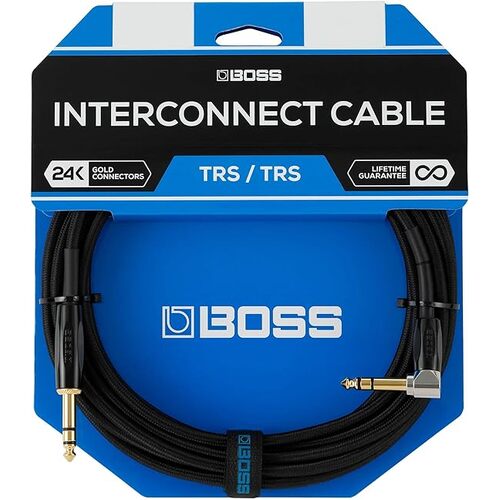 BOSS BCC-3-TRA - 3ft/1m Length - Stage-Ready TRS Interconnect Cable