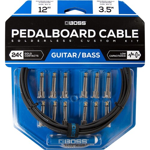 Boss BCK12 Premium Solderless Pedalboard Cable Kit - 12-Piece