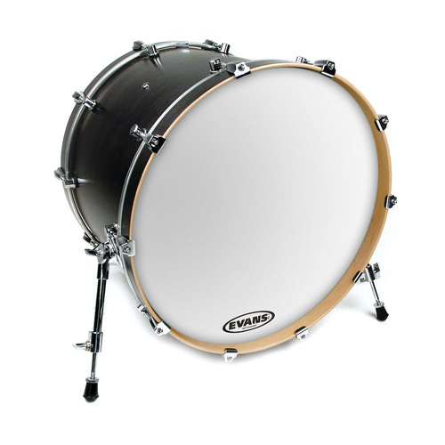 Evans EQ3 Resonant Smooth White Bass Drum Head, 18 Inch