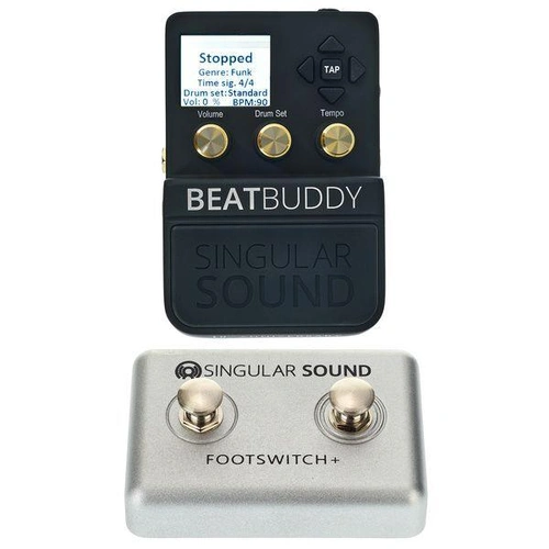 Singular Sound BeatBuddy 10th Anniversary Effects Pedal + Beat Buddy Footswitch