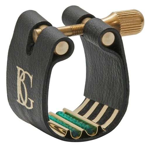 BG Ligature and Cap Baritone Saxophone Super Revelation Gold Plated suport