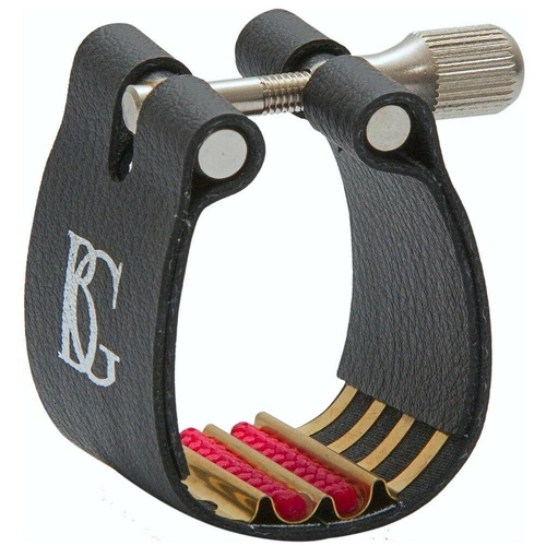 BG Ligature and Cap Bass Clarinet Revelation Brass support Red  Sling